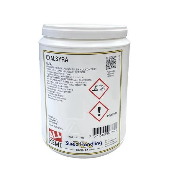 Oksalsyrepulver, 1 kg