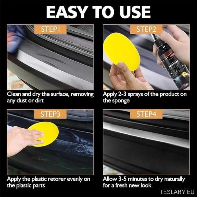 Universal Plastic Revitalizing Restorer Tesla, BYD, VW, MG & Other EVS