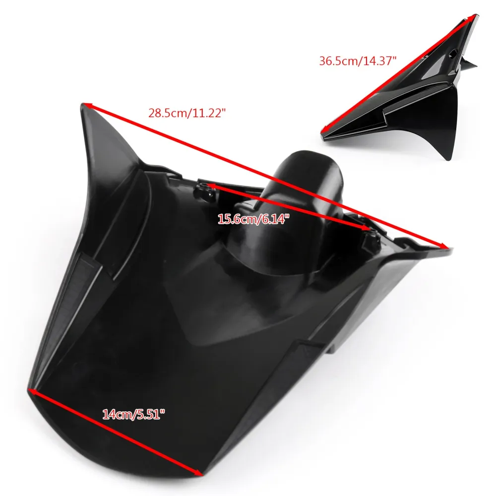 ABS Bak Hugger Fender Mudguard Honda CBR1000 CBR 1000 2012-2016 Svart