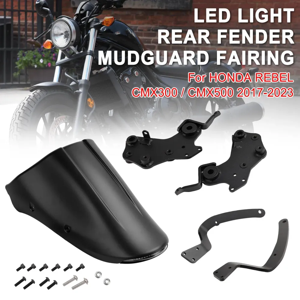 Honda Rebel CMX 300 500 2017-2023 LED LYS BAK FENDER MUDGUARD FAIRING