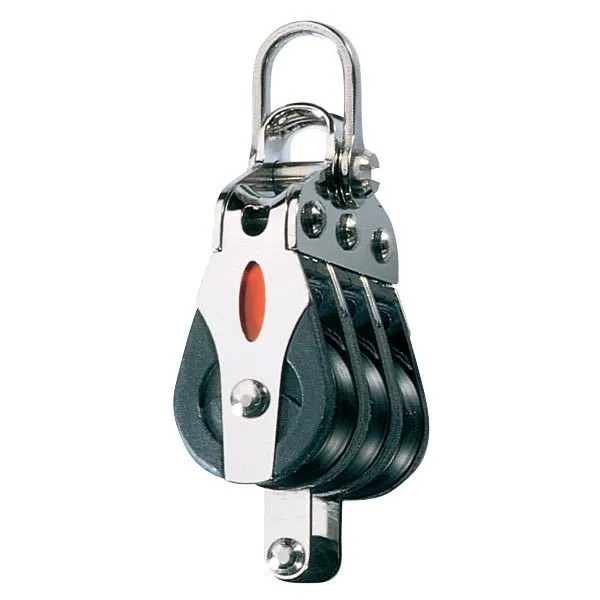 Ronstan, Trippelblokk med hunnmutter, serie 20, 400 kg, 850 kg bruddstyrke, skivediameter 20 mm