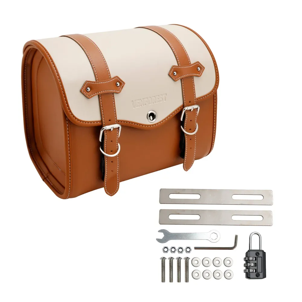PU Side Tail Bag Saddlebag Color Matching Bagage Passer Scooter Motorcycle