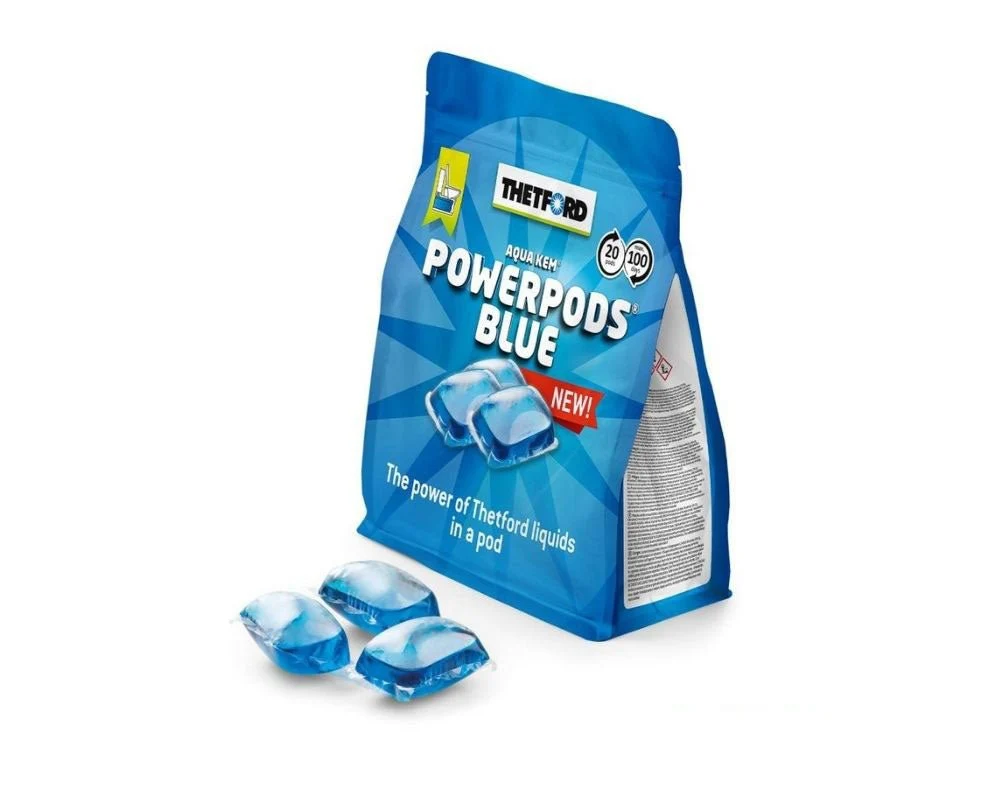 Thetford PowerPods Blue 20 pose
