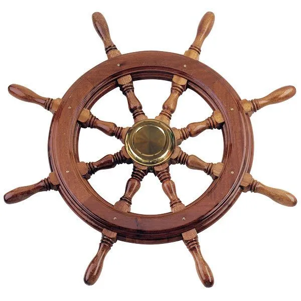 Savoretti, krok ø42cm, mahogni med endestykke av messing, 3/4" kjegle