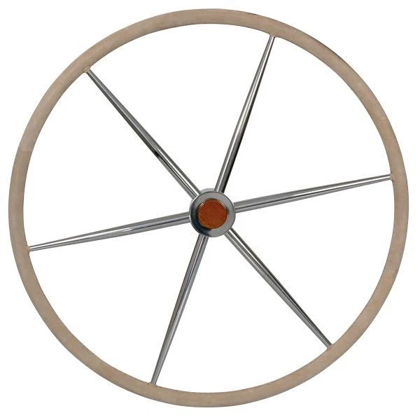 Savoretti, Stålratt med skinn, ø100mm, 3/4" kjegle