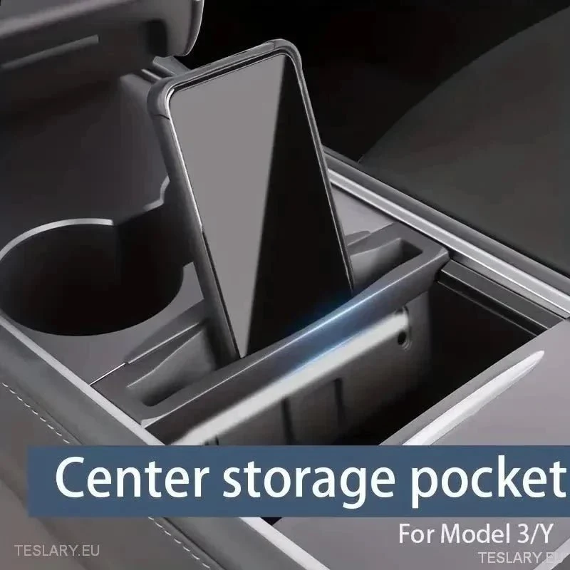 Center Console Arrangør og telefonholder Tesla Model 3/Y
