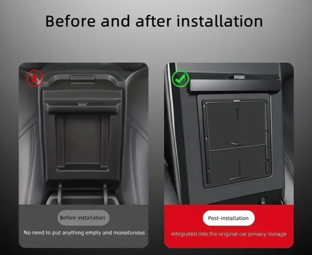 Tesla Model 3/Y Center Console Tray Organizer Package