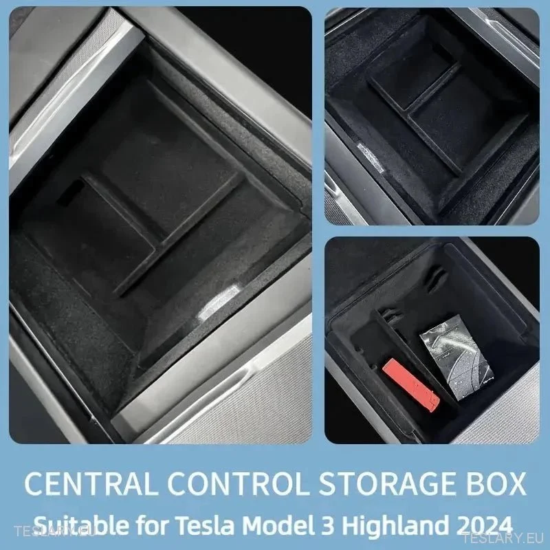 Tesla Model 3+ Highland Center Console Trays Front & Bak -arrangører