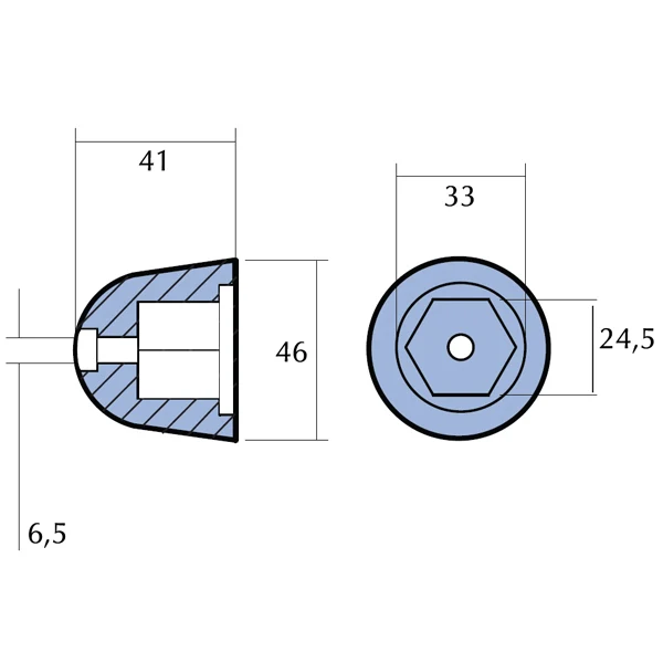 Tecnoseal, sinkmutter SP125T-285TC, SE120/150, SP220/300, 201180