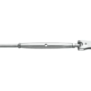 Talamex, spennspenne med vippe og wireterminal M6 Ø3 mm - Rustfritt stål AISI 316 (1 stk.)