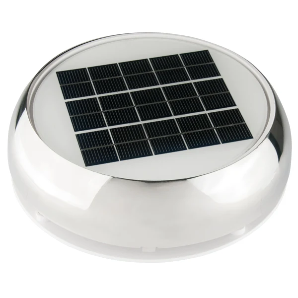 Marinco, Solar vifte RF, 3", 24 timer, med insektnett, Ø 228,6 mm