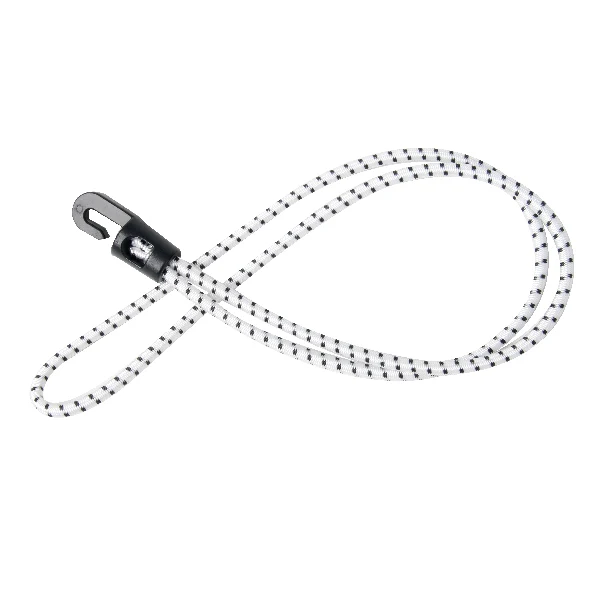 1852, Elastikk med krok Ø4mm hvit 50cm (4 stk)