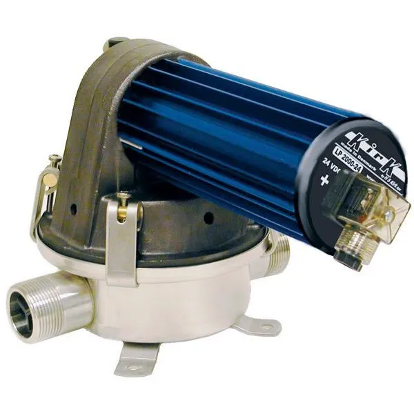 Kirk, membranpumpe LP2000, 12V, 2000 L/T, rustfritt stål