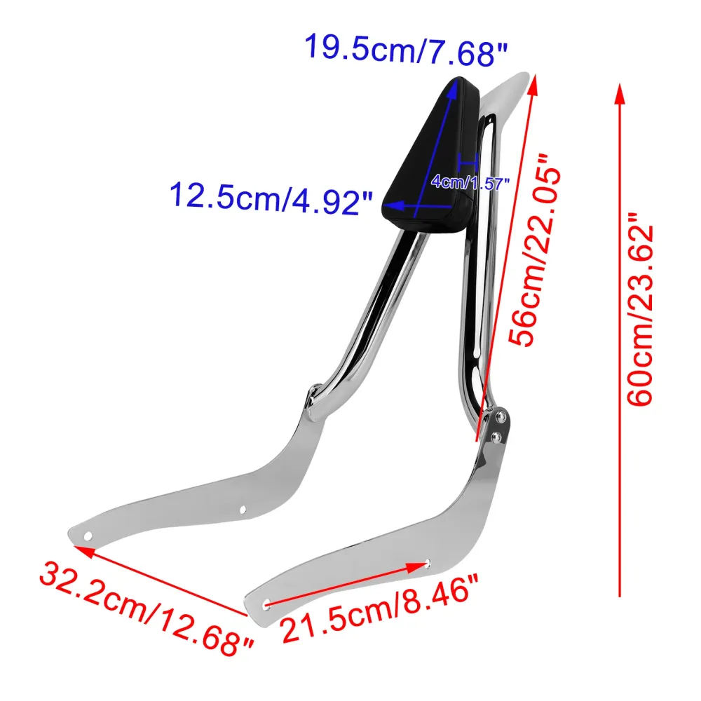 2001-2017 Suzuki Boulevard C50 M50 Passenger Sissy Bar Backrest