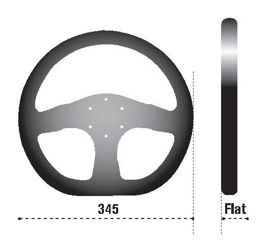 Sparco Steering Wheel P 222 Black