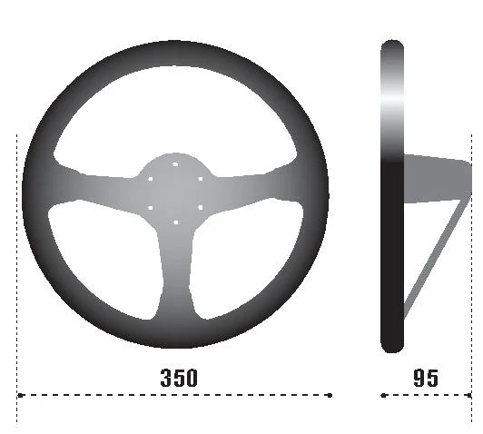 Sparco Steering Wheel 325 Suede Black