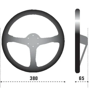 Sparco Steering Wheel 368 Suede Black