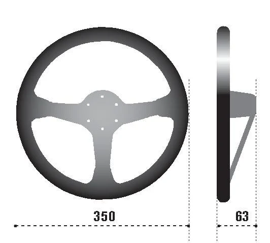 Sparco Steering Wheel L575 Monza Suede