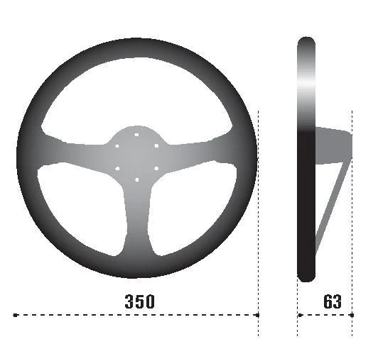 Sparco Steering Wheel L777 Leather Black
