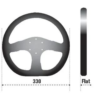 Sparco Steering Wheel Ring L360 Leather Black