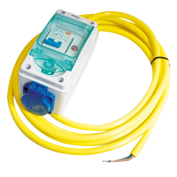 Ratio, HPFI landstrømstasjon 250 V 16 - 30 mA, IP55, 4 m kabel