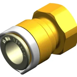 Hval, Adapter 3/8 BSP Gjenge, Messing, WX1538B
