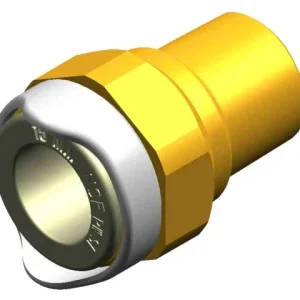 Hval, Bx1513B Adapter 1/2" NPT hann til 15 mm Br