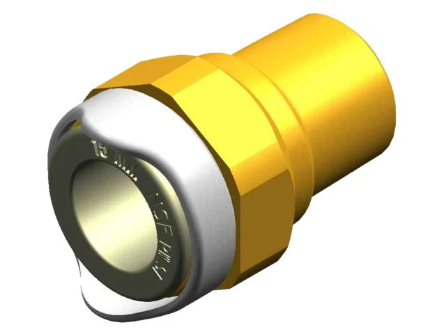 Hval, Bx1513B Adapter 1/2" NPT hann til 15 mm Br