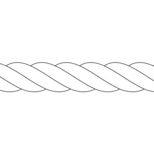 Talamex, Superlene Mooring Line, Hvit 6 mm, 200 meter