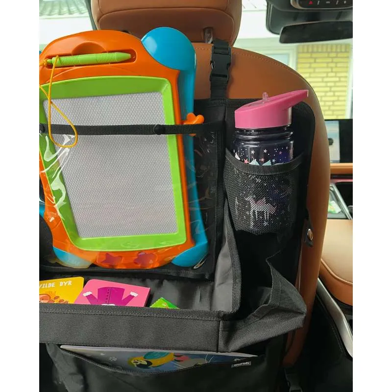 Kid'oh Organizer til bilsete - m. bakke og tabletholder