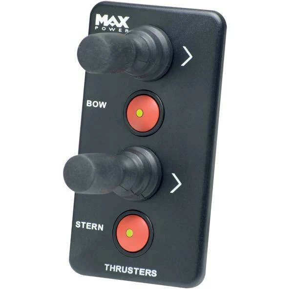 Max Power, Joystick panel dobbel m/bryter, 12/24V