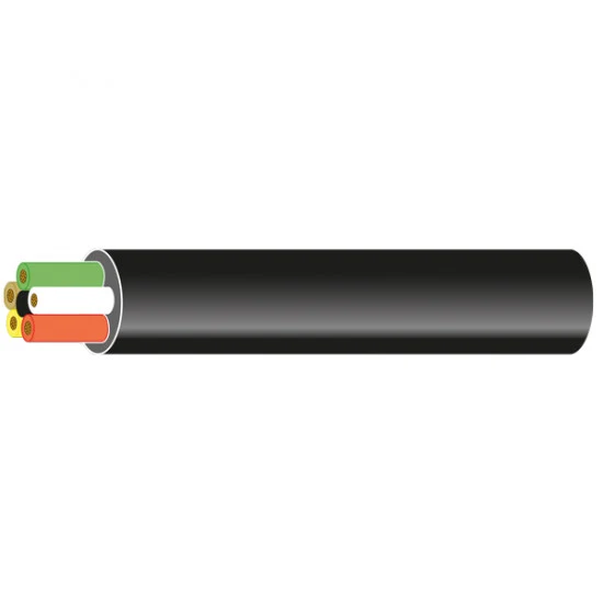 Max Power, Kabel styrestrøm, 6 x 0,5 mm², svart, 10 meter