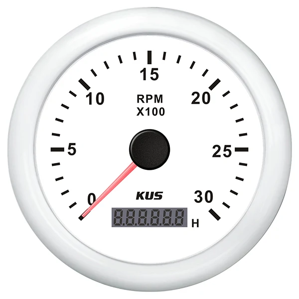 Kus, Turteller diesel, hvit, 0-3000, IP67, 12/24V