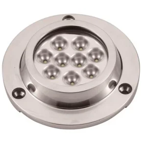 Undervannslys HP LED Blå, 9 x 3W, 1,5 mtr. kabel, Ø 94,0 mm, 21,0 mm