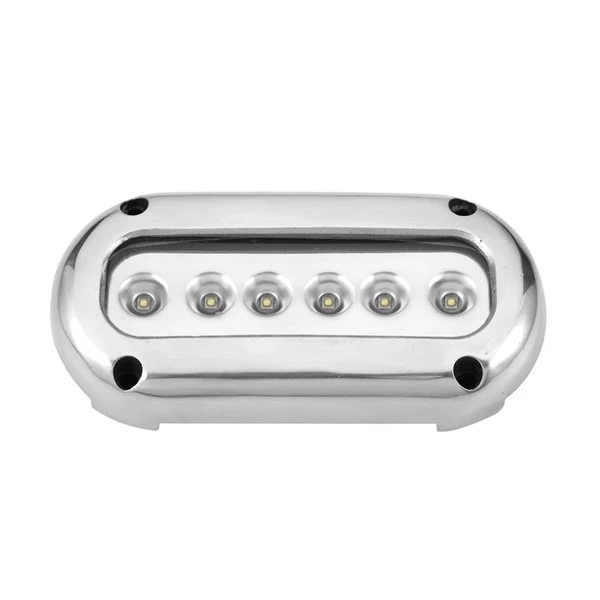 Undervannsbelysning utenpåliggende 14,2 W 10 30 V 6 LED hvit