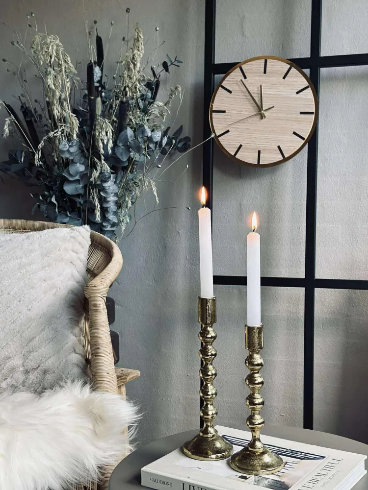 Veggklokke i tre - Ø30cm