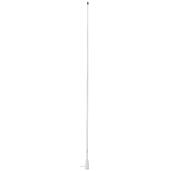 Scout KS-22 VHF-antenne, hvit, m/kabel og støpsel, 5m RG-58, 1,5 m lengde, 50 Ohm, 3,0 dB, 156/162 kHz
