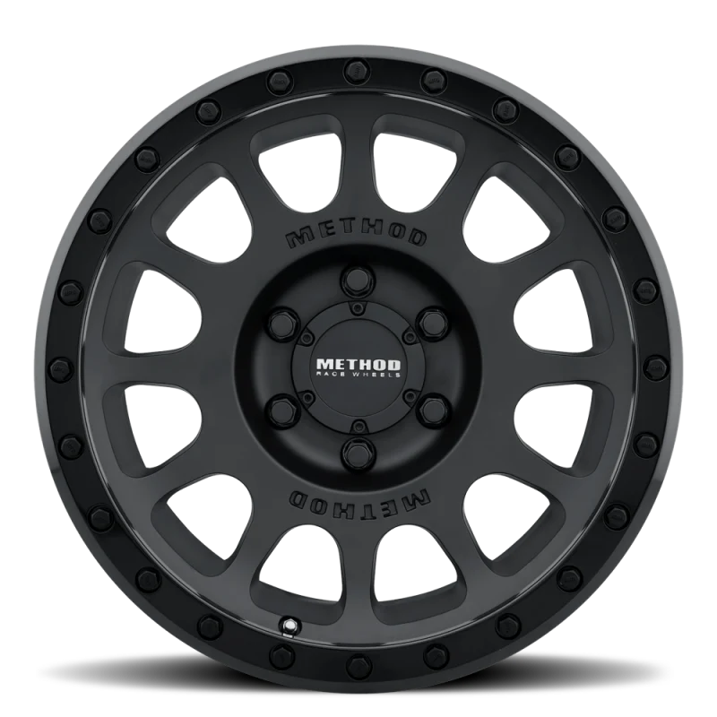 Method MR305 NV 17x8.5 0mm Offset 8x6.5 130.81mm CB Matte Black/Gloss Black Wheel