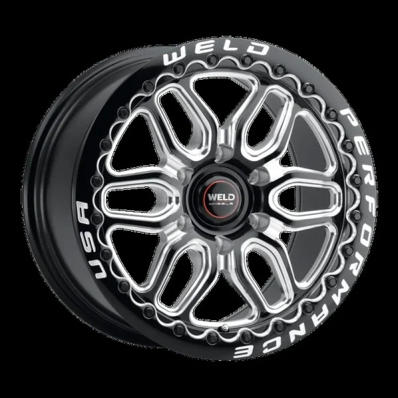 Weld Racing 17x10 Laguna 6 Bead Lock 6x135 BP 42 Offset 7.25 BS 87.1 Bore - Gloss Black MIL