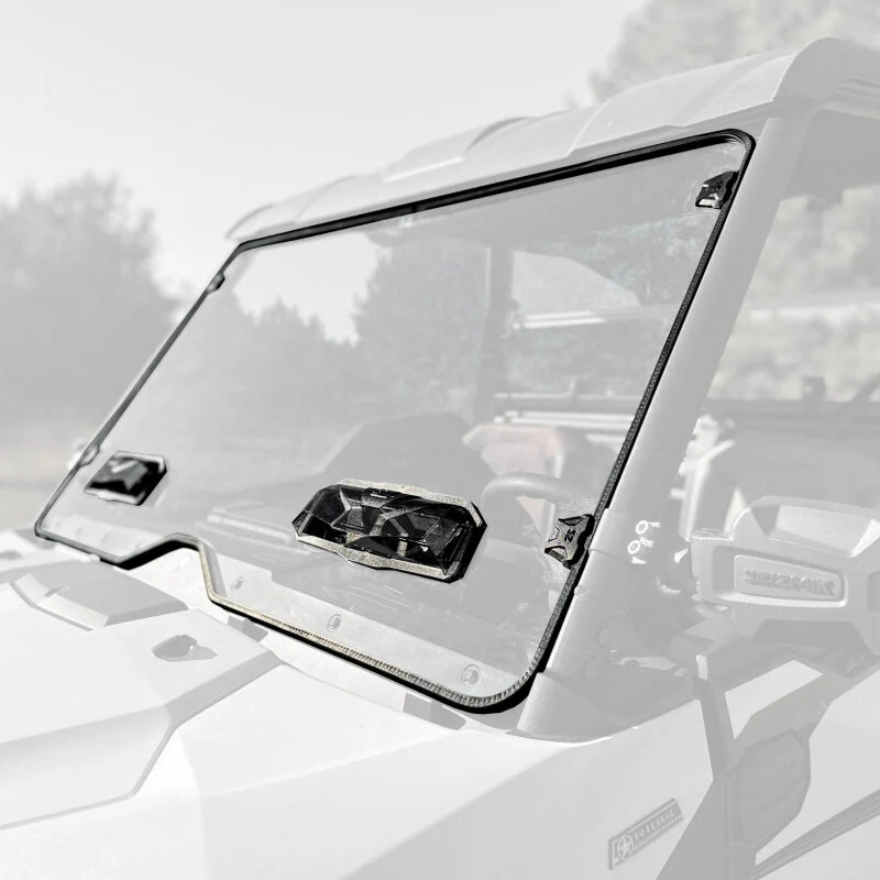 Seizmik 24+ Kawasaki Ridge Ranch Tool Less Windshield - Hardcoated