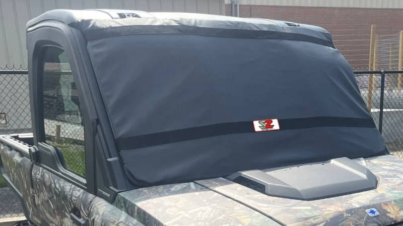 Seizmik 18+ Polaris Ranger XP 1000 Windshield Protector - Black